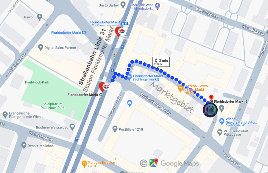 Karte Wegbeschreibung